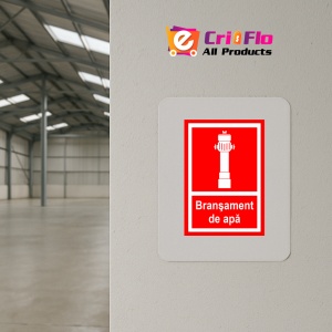Indicator Semn de bransament de apa, Sticker autocolant - Img 4