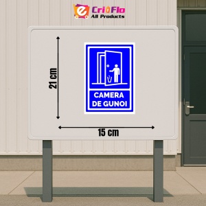 Indicator Semn de camera gunoi, Sticker autocolant - Img 2