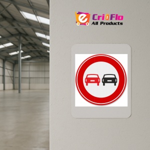 Indicator Semn de circulatie interzis depasire, Sticker autocolant - Img 4