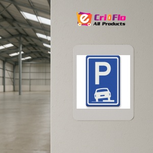 Indicator Semn de circulatie parcare pe trotuar, Sticker autocolant - Img 4