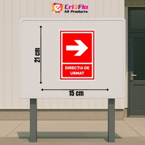 Indicator Semn de directie de urmat sageata in dreapta, Sticker autocolant - Img 2