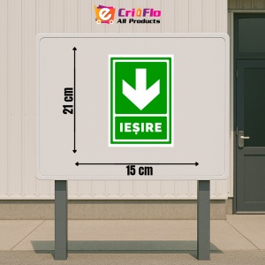 Indicator Semn de iesire cu sageata in jos, Sticker autocolant - Img 2