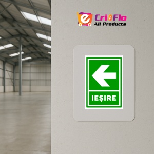 Indicator Semn de iesire cu sageata in stanga, Sticker autocolant - Img 4