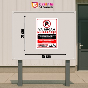 Indicator Semn de parcare destinate centrelor comerciale si spatiilor comerciale, Sticker autocolant - Img 2