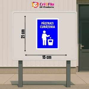 Indicator Semn de pastrarea curateniei, Sticker autocolant - Img 2