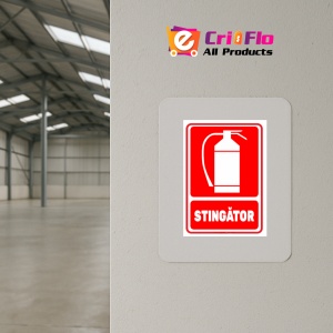 Indicator Semn de stingator, Sticker autocolant - Img 4