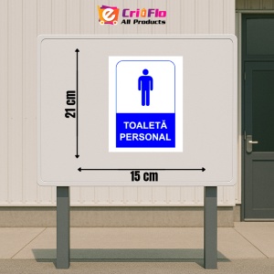 Indicator Semn de toaleta personal pentru barbati, Sticker autocolant - Img 2