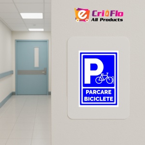 Indicator Semn parcare biciclete, Sticker autocolant - Img 5