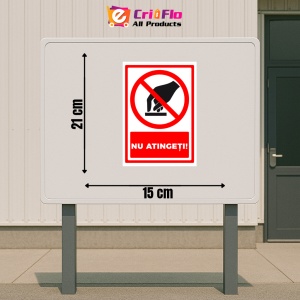 Indicator Semn pentru a nu atingeti, Sticker autocolant - Img 2