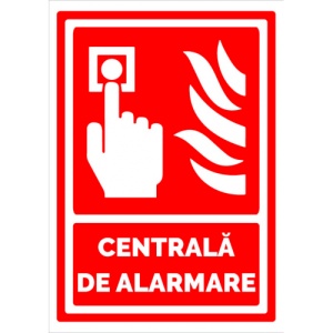 Indicator Semn pentru centrala de alarma, Sticker autocolant