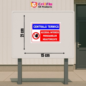 Indicator Semn pentru centrala termica, Sticker autocolant