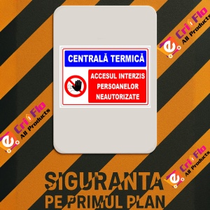 Indicator Semn pentru centrala termica, Sticker autocolant - Img 2