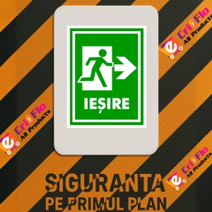 Indicator Semn pentru iesire cu directia dreapta, Sticker autocolant - Img 3