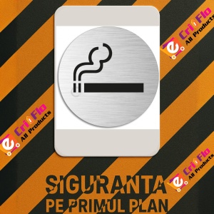 Indicator Semn pentru loc de fumat, Sticker autocolant - Img 3