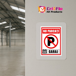 Indicator Semn pentru nu parcati garaj, Sticker autocolant - Img 4