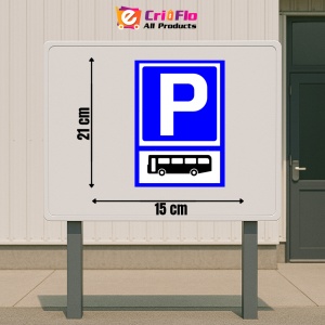 Indicator Semn pentru parcare autobuz, Sticker autocolant - Img 2