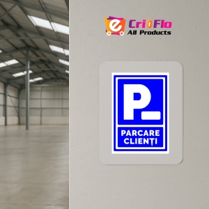 Indicator Semn pentru parcare clienti, Sticker autocolant - Img 4