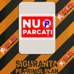 Indicator Semn pentru parcare nu parcati, Sticker autocolant - Img 3