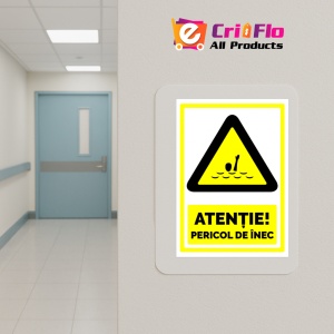 Indicator Semn pentru pericol de inec, Sticker autocolant - Img 5