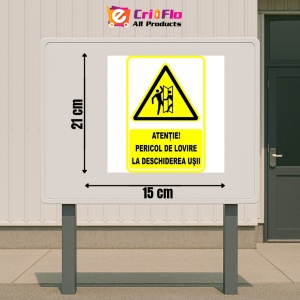 Indicator Semn pentru pericol de lovire la deschiderea usii, Sticker autocolant - Img 2