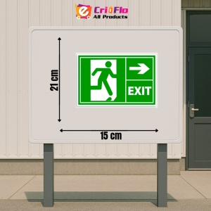 Indicator Semn pentru prim ajutor exit dreapta, Sticker autocolant - Img 2