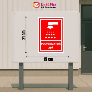 Indicator Semn pentru pulverizator apa, Sticker autocolant - Img 2
