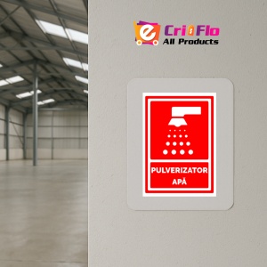 Indicator Semn pentru pulverizator apa, Sticker autocolant - Img 4