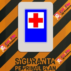 Indicator Semn pentru spital, Sticker autocolant - Img 3