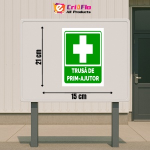 Indicator Semn pentru trusa de prim ajutor, Sticker autocolant - Img 2