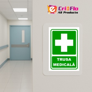 Indicator Semn pentru trusa medicala, Sticker autocolant - Img 5