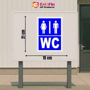 Indicator Semn pentru wc femei si barbati, Sticker autocolant - Img 2