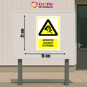 Indicator Semn pentru zgomot puternic, Sticker autocolant - Img 2