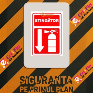 Indicator Semn stingatoare, Sticker autocolant - Img 3
