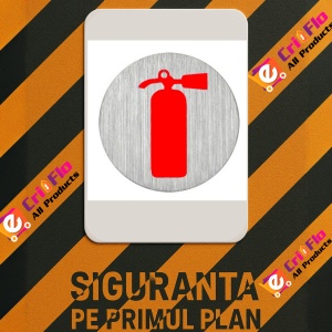 Indicator Semn stingator, Sticker autocolant - Img 3