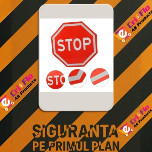 Indicator Semn stop, Sticker autocolant - Img 3