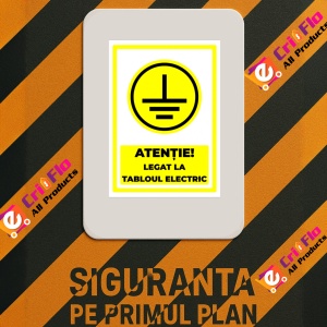 Indicator Semn tablou sub tensiune, Sticker autocolant - Img 3