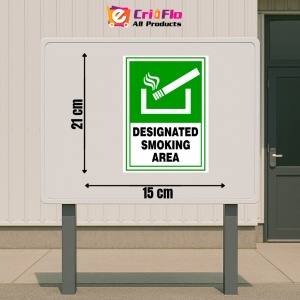 Indicator Sign designated smoking area, Sticker autocolant - Img 2