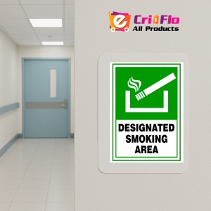 Indicator Sign designated smoking area, Sticker autocolant - Img 4