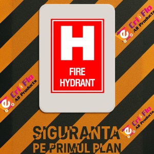 Indicator Sign fire hydrant, Sticker autocolant - Img 3