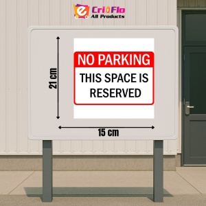 Indicator Sign no parking this space is reserved, Sticker autocolant - Img 2