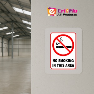 Indicator Sign no smoking in this area, Sticker autocolant - Img 4
