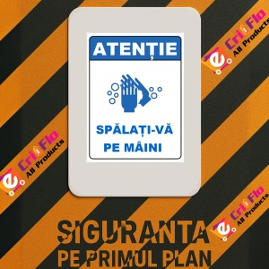 Indicator Spalati-va pe maini, Sticker autocolant - Img 3