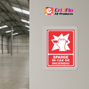 Indicator Sparge in caz de incendiu, Sticker autocolant - Img 4