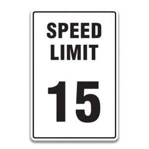 Indicator SPEED LIMIT 5 SIGN, Sticker autocolant