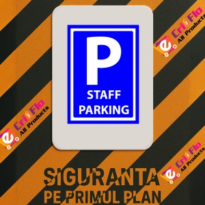 Indicator Staff parking sign, Sticker autocolant - Img 3