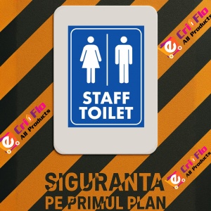 Indicator Staff toilet signs, Sticker autocolant - Img 3