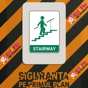 Indicator Stairway Sign, Sticker autocolant - Img 3