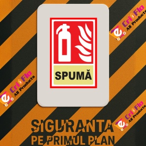 Indicator Stingatoare cu spuma, Sticker autocolant - Img 3