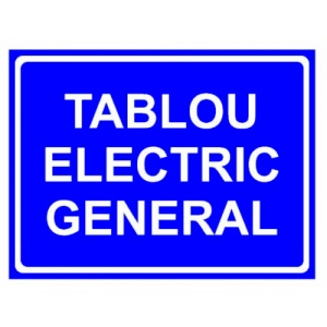 Indicator Tablou electric general, Sticker autocolant