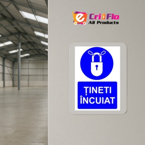 Indicator Tineti incuiat indicator de obligativitate, Sticker autocolant - Img 4